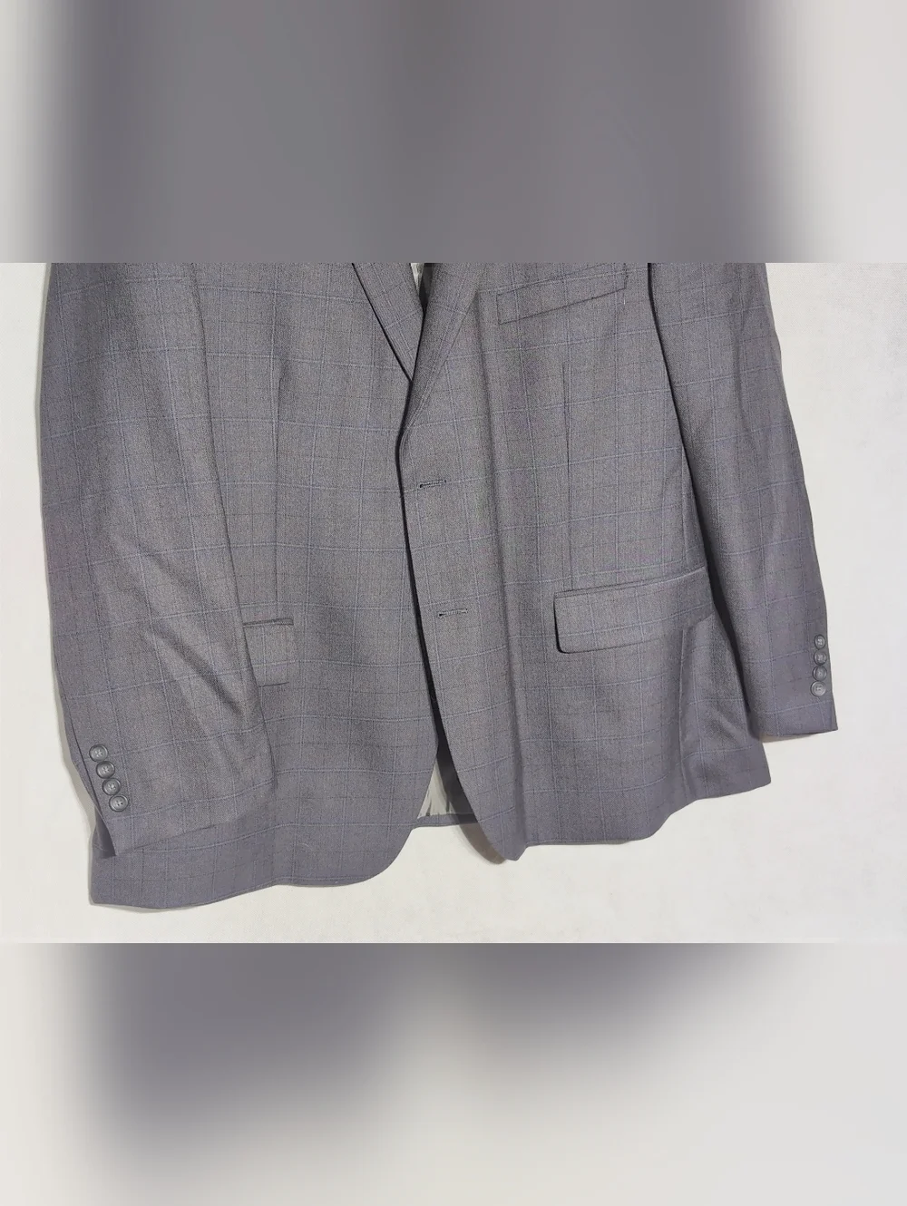 Pronto Uomo Platinum Sz 50R Gray Glen Plaid Sport Coat